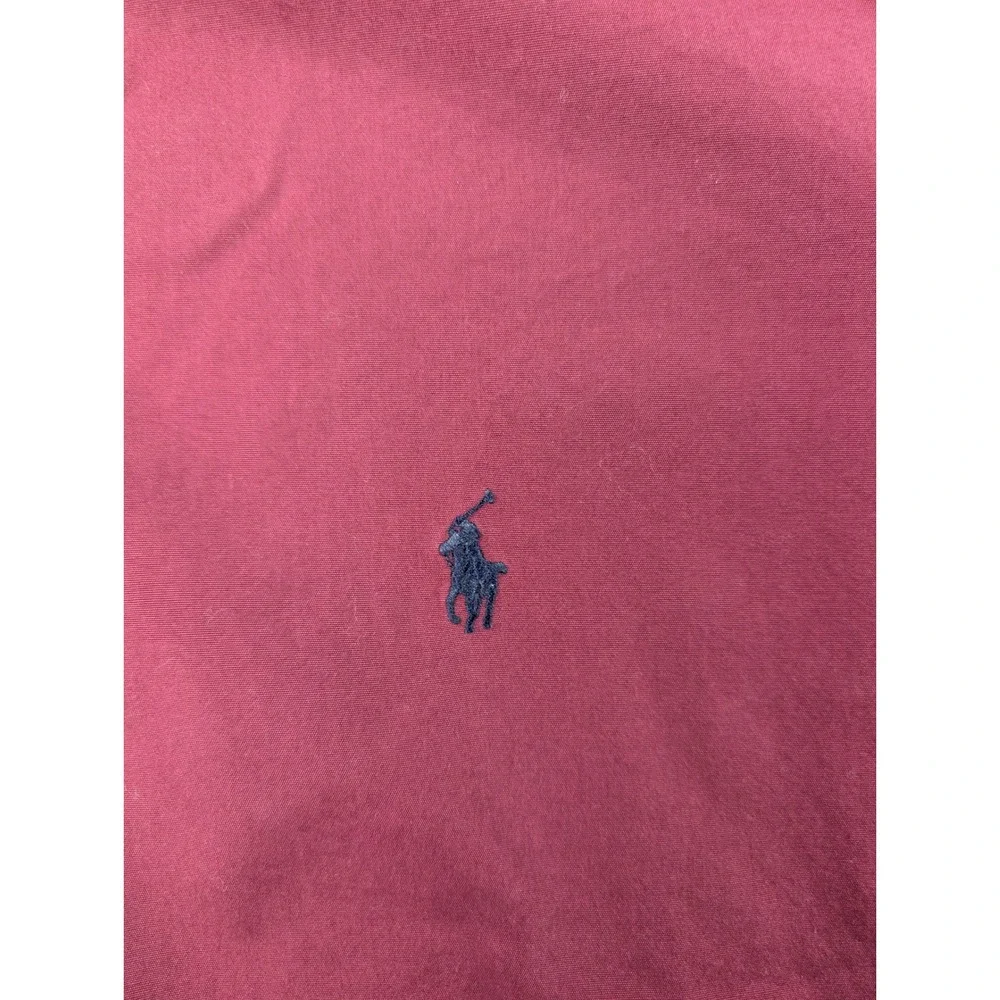 Ralph Lauren Classic Fit Shirt Mens 2XLT Cotton Burgundy Long Sleeve Button Down